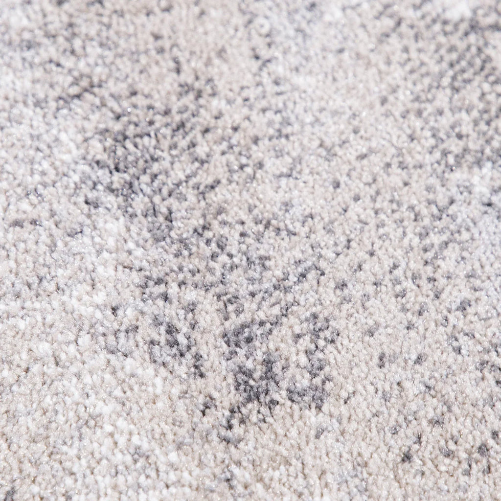 Abstract Area Rug Mero Artful Colors in Beige Grey, top view - House Of Avana