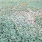 Abstract Area Rug Mero with Artful Pastel Colors, side view - House Of Avana