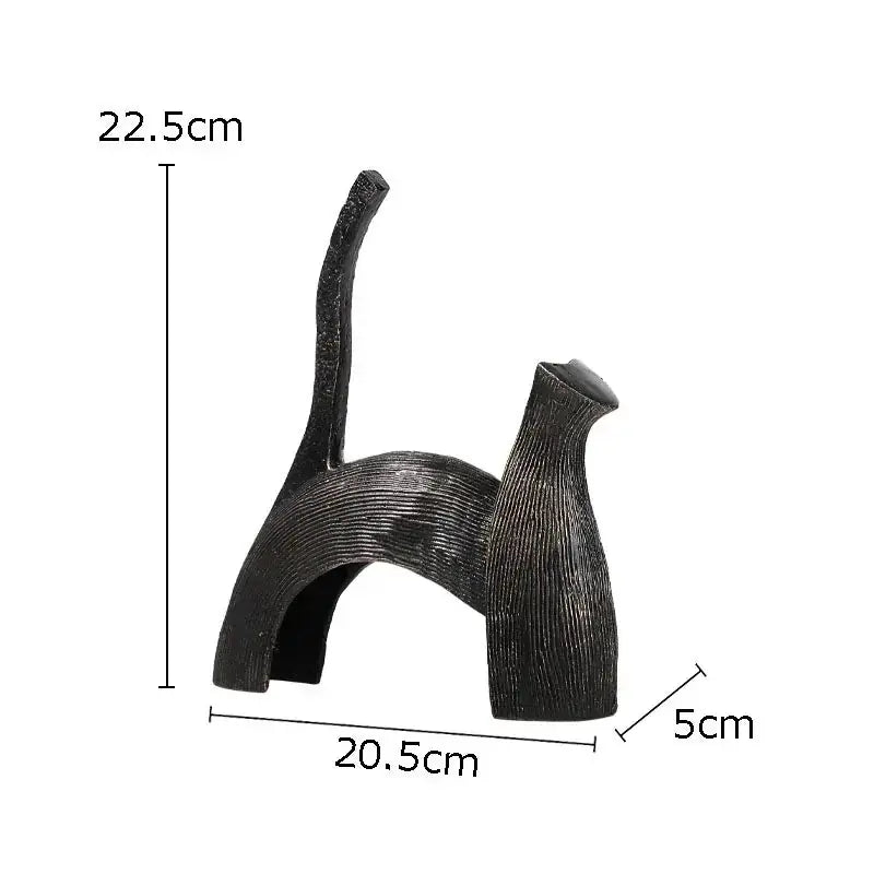 Black Cast Iron Bull Statue Animal Sculpture, texture detail - House Of Avana