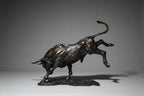 Bronze Bull Statue Abstract Bronze Bull Sculpture Large Animal Ctafts Antique Bronze Bull Figurine for... - House Of Avana