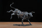 Bronze Bull Statue Abstract Bronze Bull Sculpture Large Animal Ctafts Antique Bronze Bull Figurine for... - House Of Avana