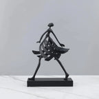 Abstract Sculpture - White Marble Goddess Figure, back view - House Of Avana