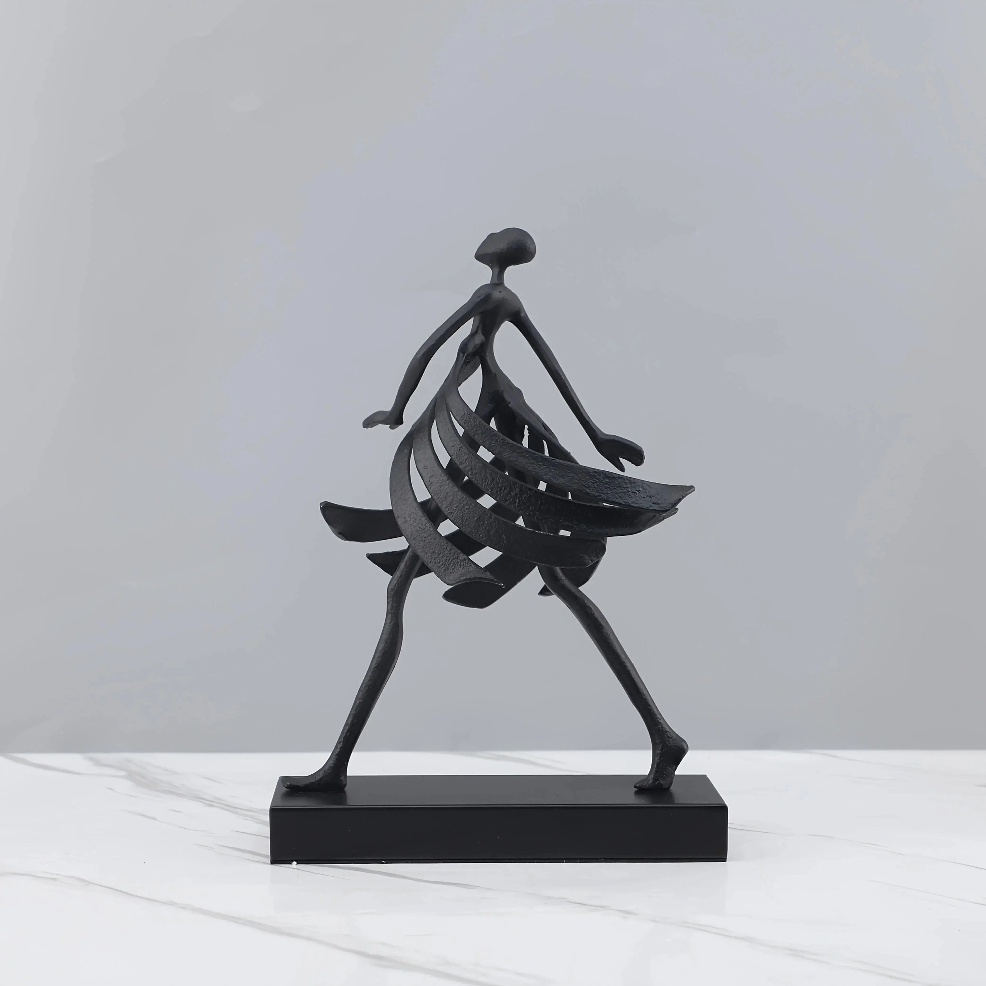 Abstract Sculpture - White Marble Goddess Figure, back view - House Of Avana