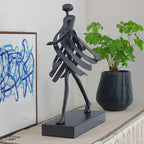 Abstract Sculpture - White Marble Goddess Figure, side view - House Of Avana