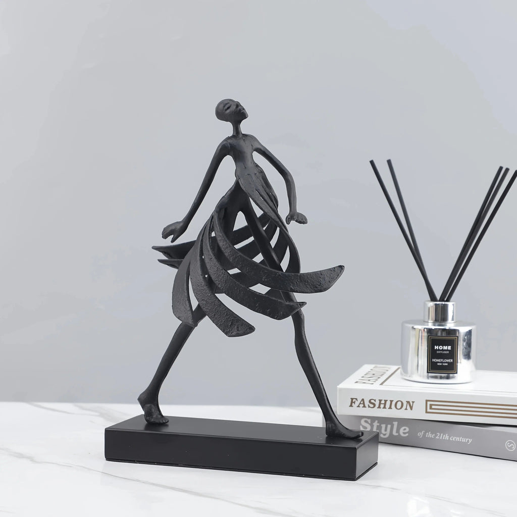 Abstract Sculpture - White Marble Goddess Figure, lifestyle image - House Of Avana