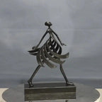 Abstract Sculpture - White Marble Goddess Figure, top view - House Of Avana