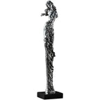 Retro Resin Electroplate Abstract Girl Sculpture Creative Living Room TV Cabinet Bookshelf Ornaments Home Decorations - House Of Avana