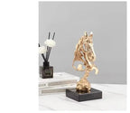 Abstract Hollow Horse Head Sculpture – Modern Metal Home Decor | Horse Sculpture | room setting | Abstract home decor | House of Avana