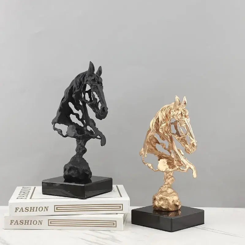 Abstract Hollow Horse Head Sculpture – Modern Metal Home Decor | Horse Sculpture | product view 18 | Abstract home decor | House of Avana