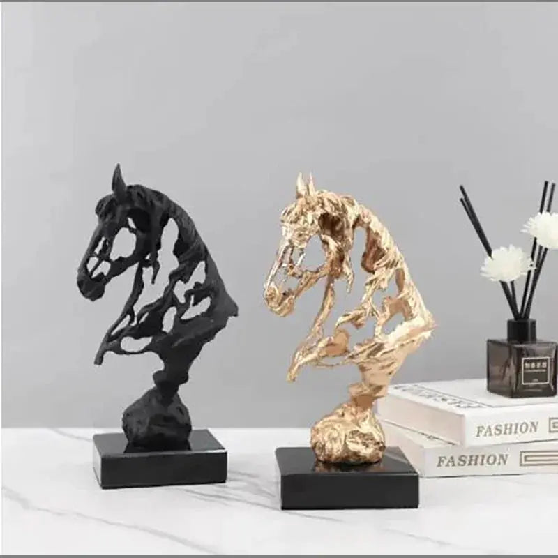 Abstract Hollow Horse Head Sculpture – Modern Metal Home Decor | Horse Sculpture | product view 20 | Abstract home decor | House of Avana