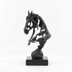 Abstract Hollow Horse Head Sculpture – Modern Metal Home Decor | Horse Sculpture | front view | Abstract home decor | House of Avana