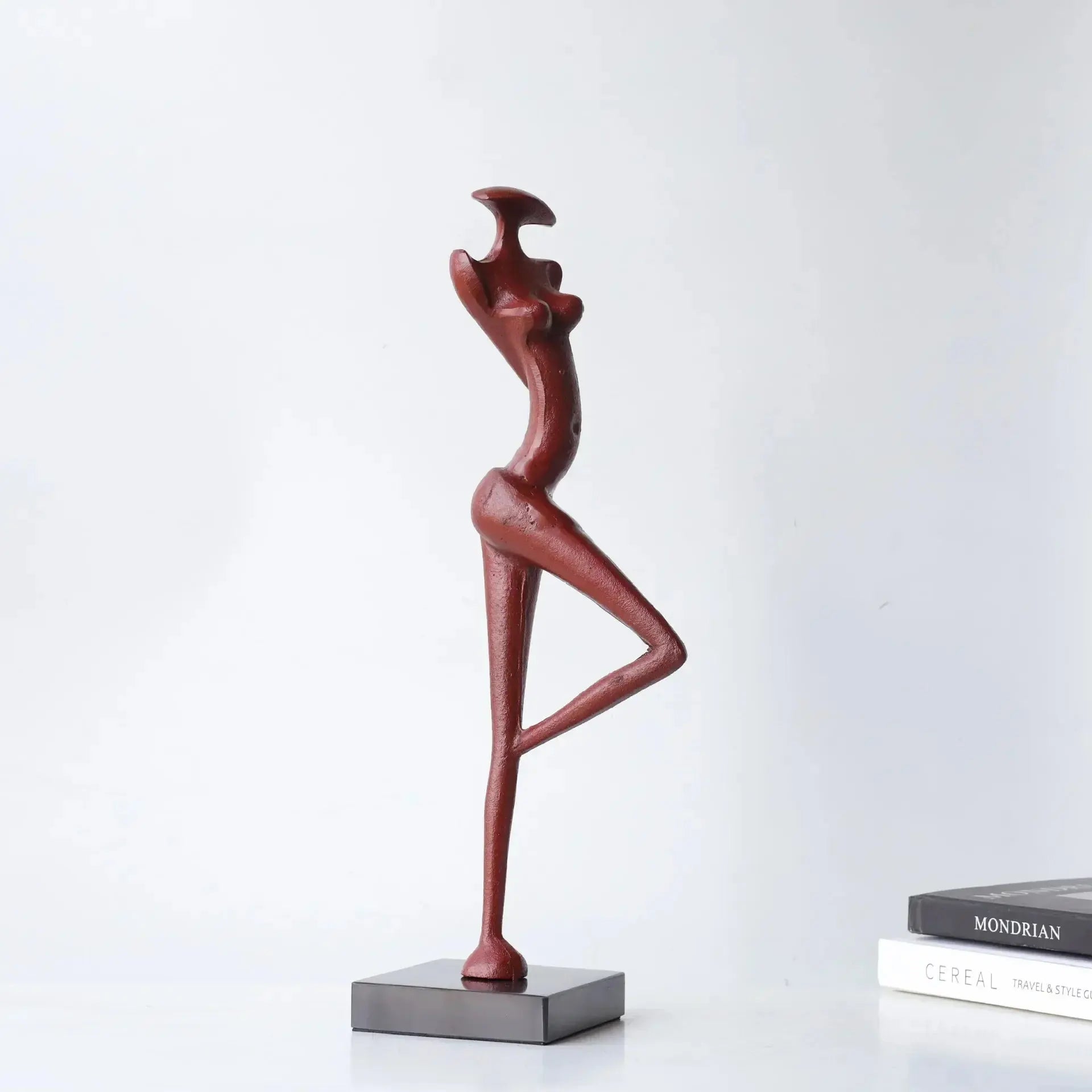 Abstract Metal Figurine - Black Female Sculpture | Iron Figure Sculpture | detail view | Abstract home decor | House of Avana