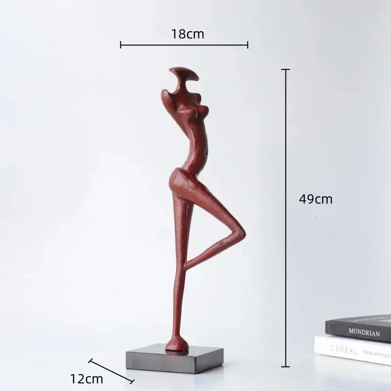 Abstract Metal Figurine - Black Female Sculpture | Iron Figure Sculpture | lifestyle | Abstract home decor | House of Avana
