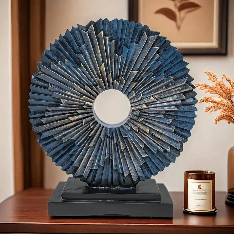 Solar Flower Sculpture - Colorful Outdoor Powered, texture detail - House Of Avana