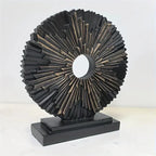 Solar Flower Sculpture - Colorful Outdoor Powered, dimensions view - House Of Avana