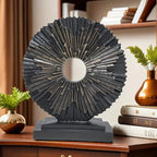 Solar Flower Sculpture - Colorful Outdoor Powered, alternate view - House Of Avana