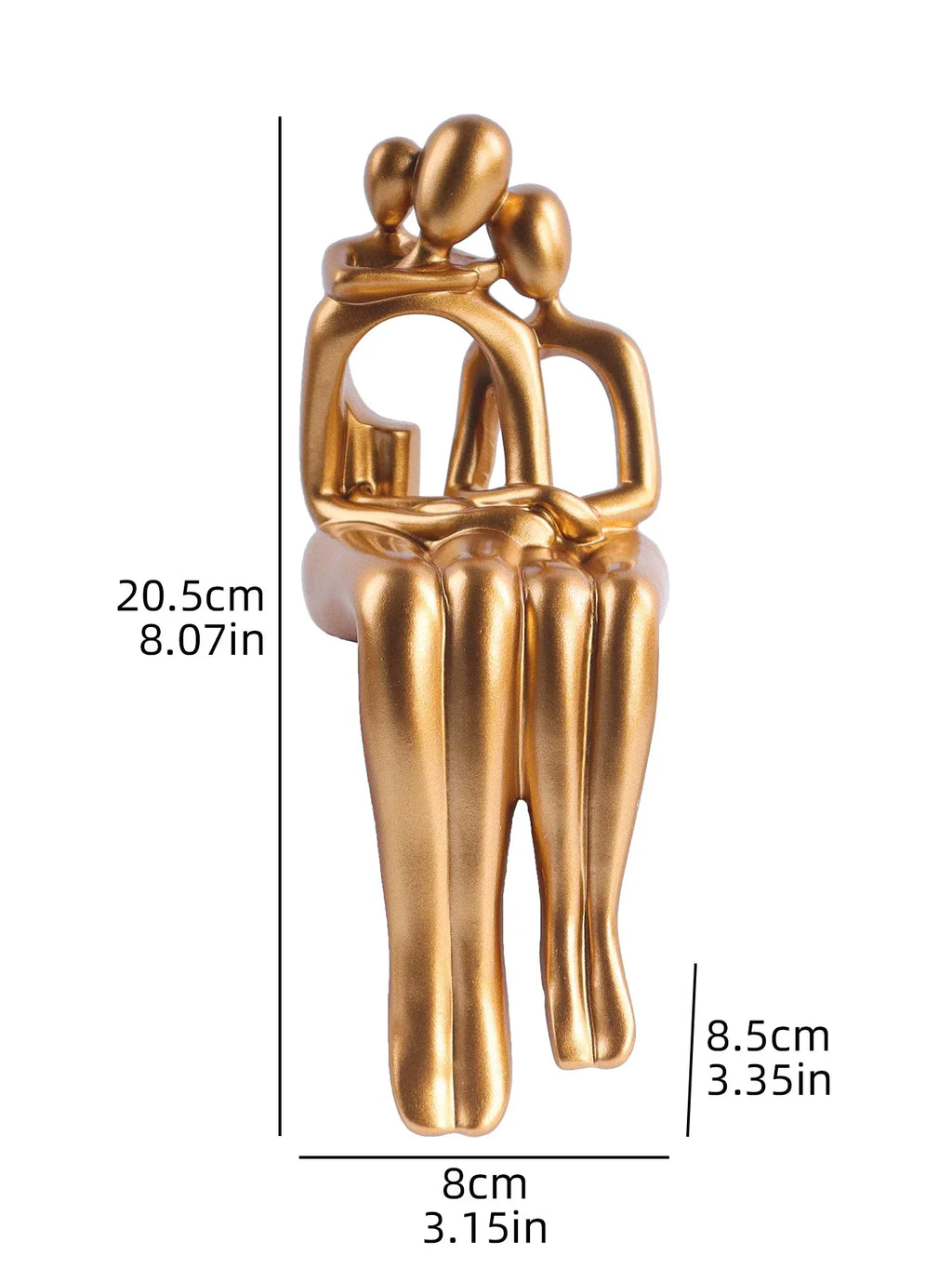 Modern Minimalist style Abstract Family Statue - House Of Avana