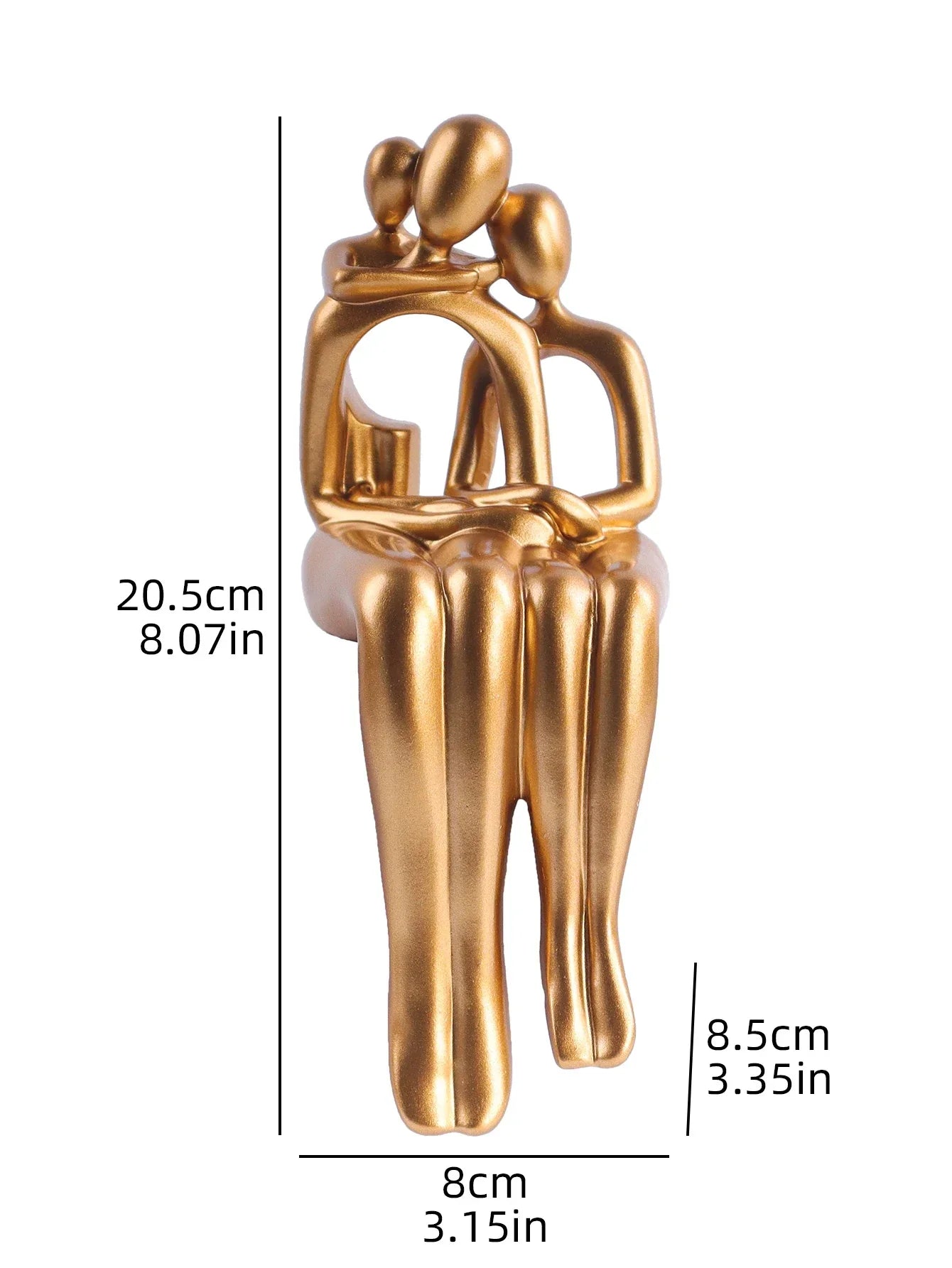 Modern Minimalist style Abstract Family Statue - House Of Avana
