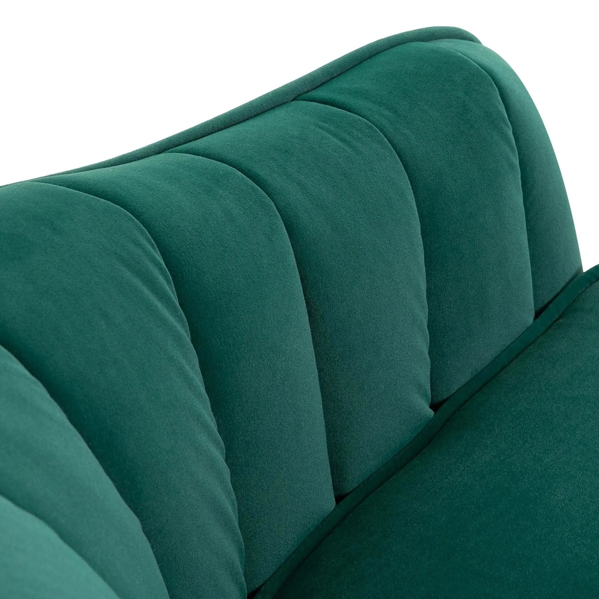 Velvet Accent Chair with Luxury Upholstery and Soft Cushioning, angled view - House Of Avana