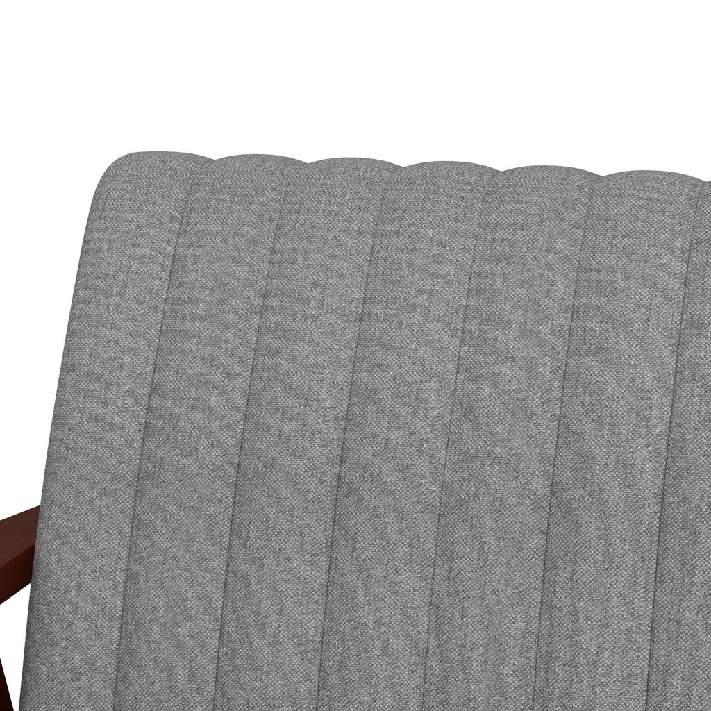 Accent Chair - Grey Tufted Wooden Legs, product packaging - House Of Avana