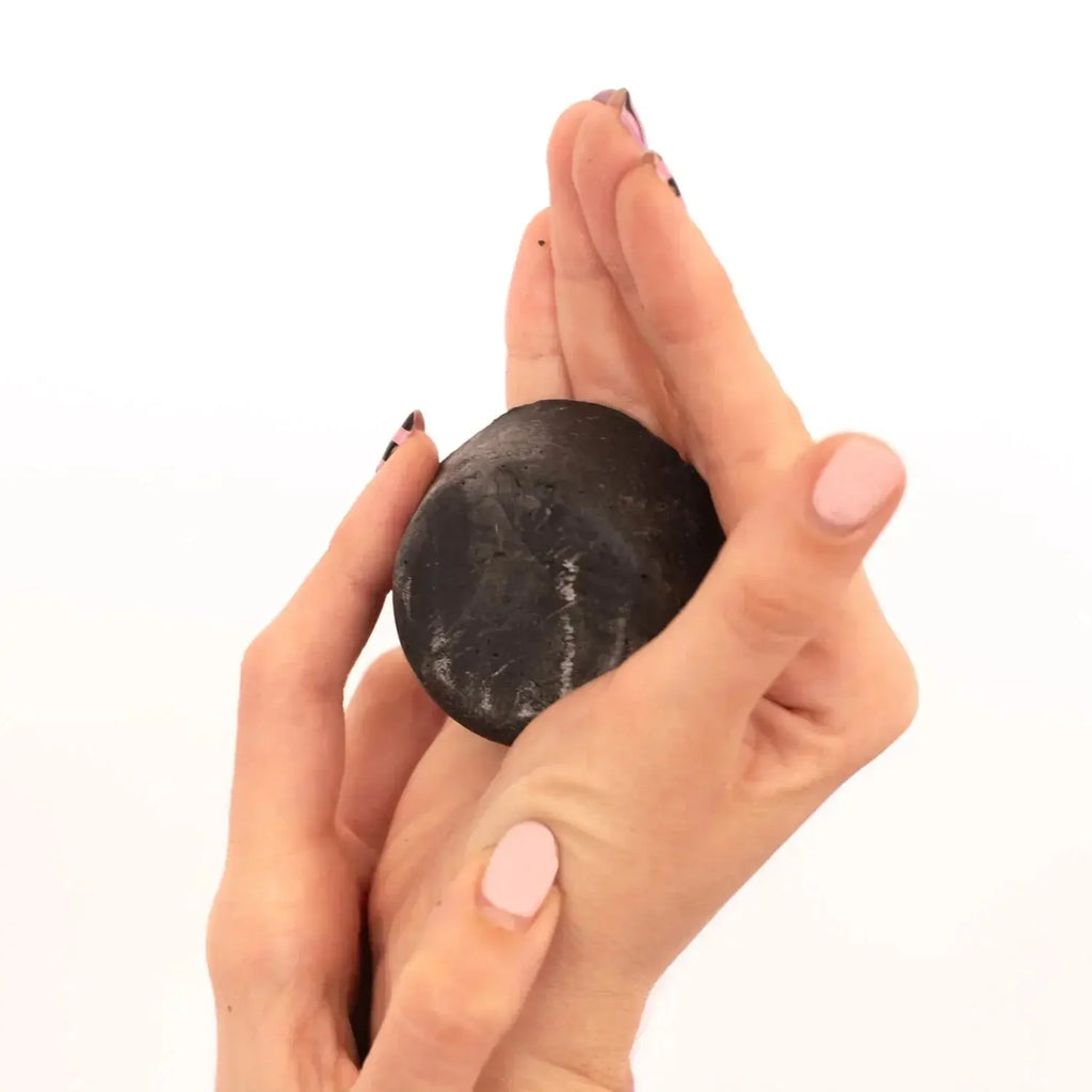 Activated Charcoal Bar Face Soap - Blackbird, detail shot - House Of Avana
