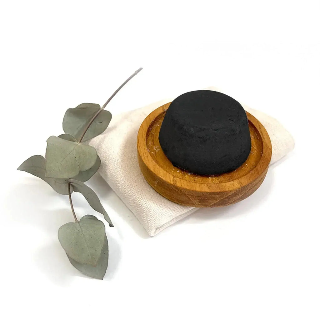Activated Charcoal Bar Face Soap - Blackbird, front view - House Of Avana