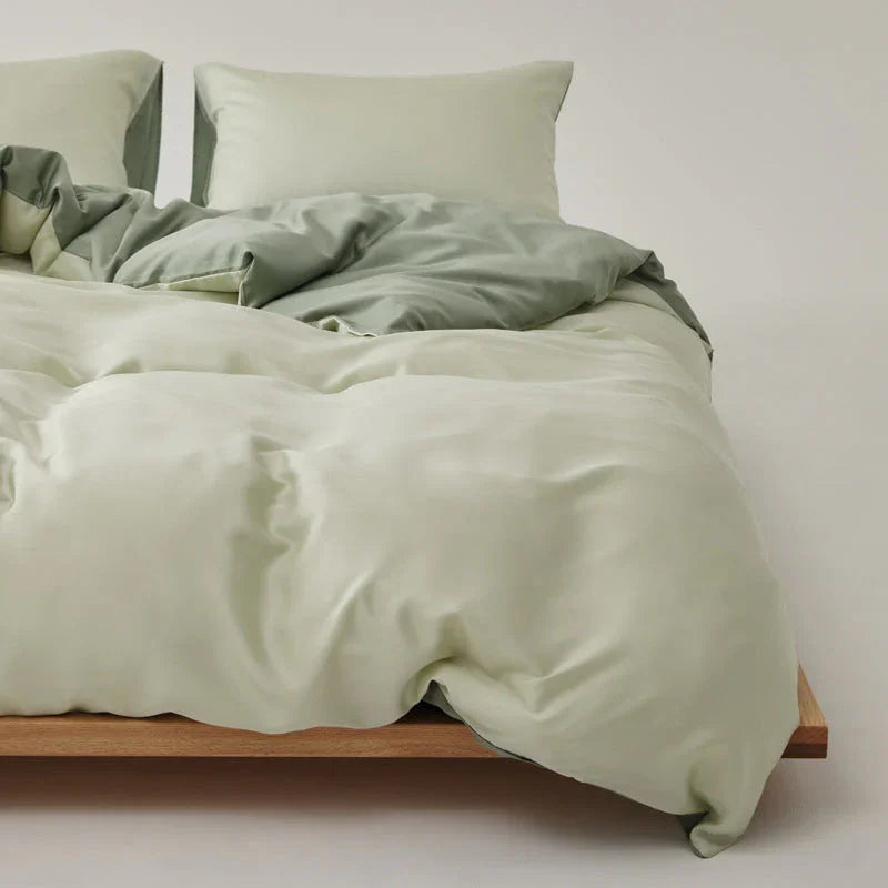 Adeline Pastel Silky Cooling TENCEL™ Bedding Set / Pink Ever Lasting