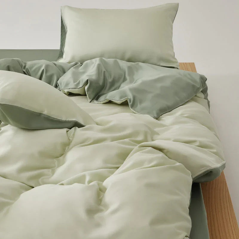 Adeline Pastel Silky Cooling TENCEL™ Bedding Set / Pink Ever Lasting