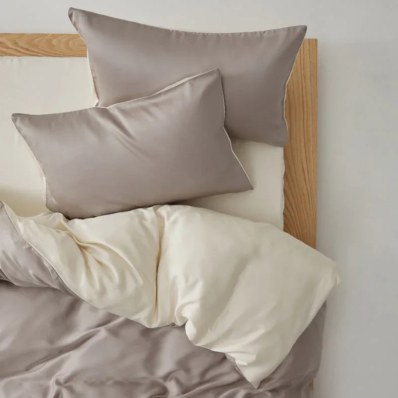 Adeline Pastel Silky Cooling TENCEL™ Bedding Set / Pink Ever Lasting