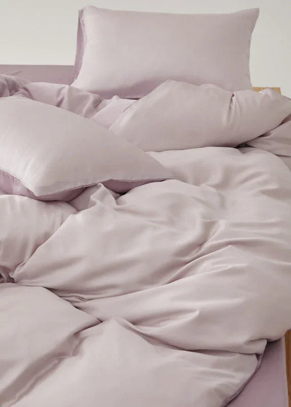 Adeline Pastel Silky Cooling TENCEL™ Bedding Set / Pink Ever Lasting
