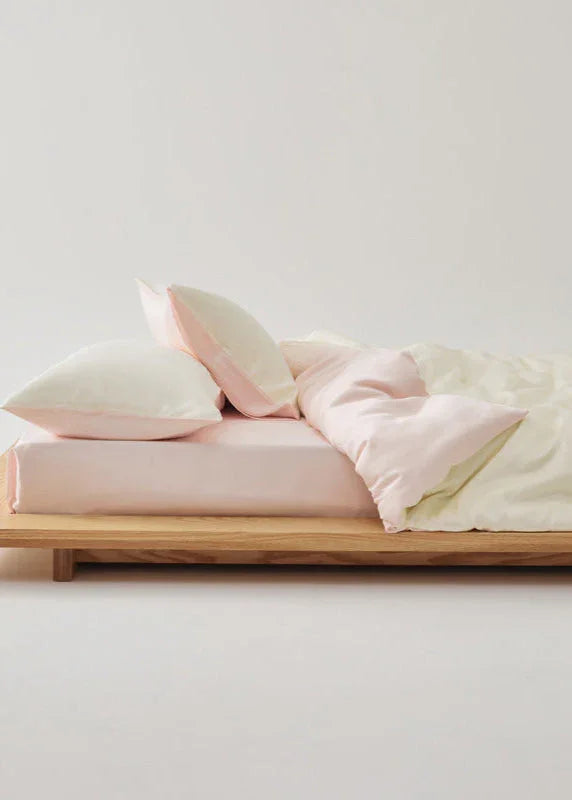 Adeline Pastel Silky Cooling TENCEL™ Bedding Set / Pink Ever Lasting