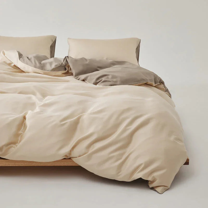 Adeline Pastel Silky Cooling TENCEL™ Bedding Set / Pink Ever Lasting