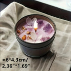 [aesthetic Lavender Candle] S Lavender Candle - Aesthetic Fragrance, Cute Purple Embedded Crystal &... - House Of Avana [[SKU:HOA-CAN-045]]