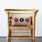 Afriscandi Circles Throw Pillow, detail shot - House Of Avana