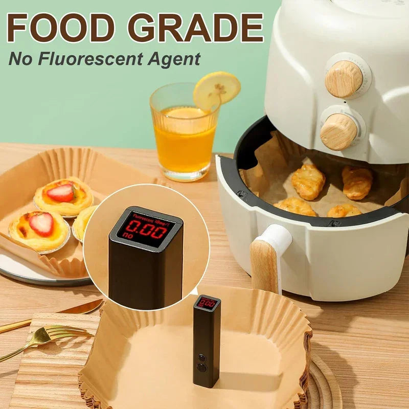 Air Fryer Liners - Non-stick Parchment Square, product packaging - House Of Avana