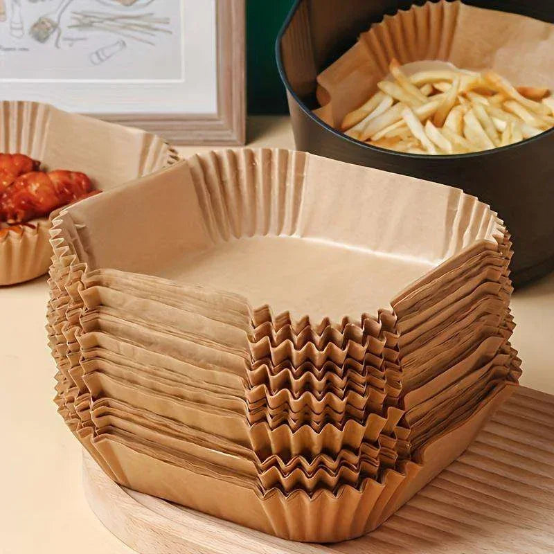 Air Fryer Liners - Non-stick Parchment Square, alternate view - House Of Avana