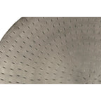 Alevi Drum Silver Iron End Table, side view - House Of Avana