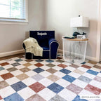 Alie Colorful Checkered Washable Rug Hauteloom