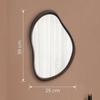 Wall Mirror - Decorative Wooden 39x25cm