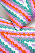 Almolonga Zig Zag Pillow - Orange Multi Archive New York