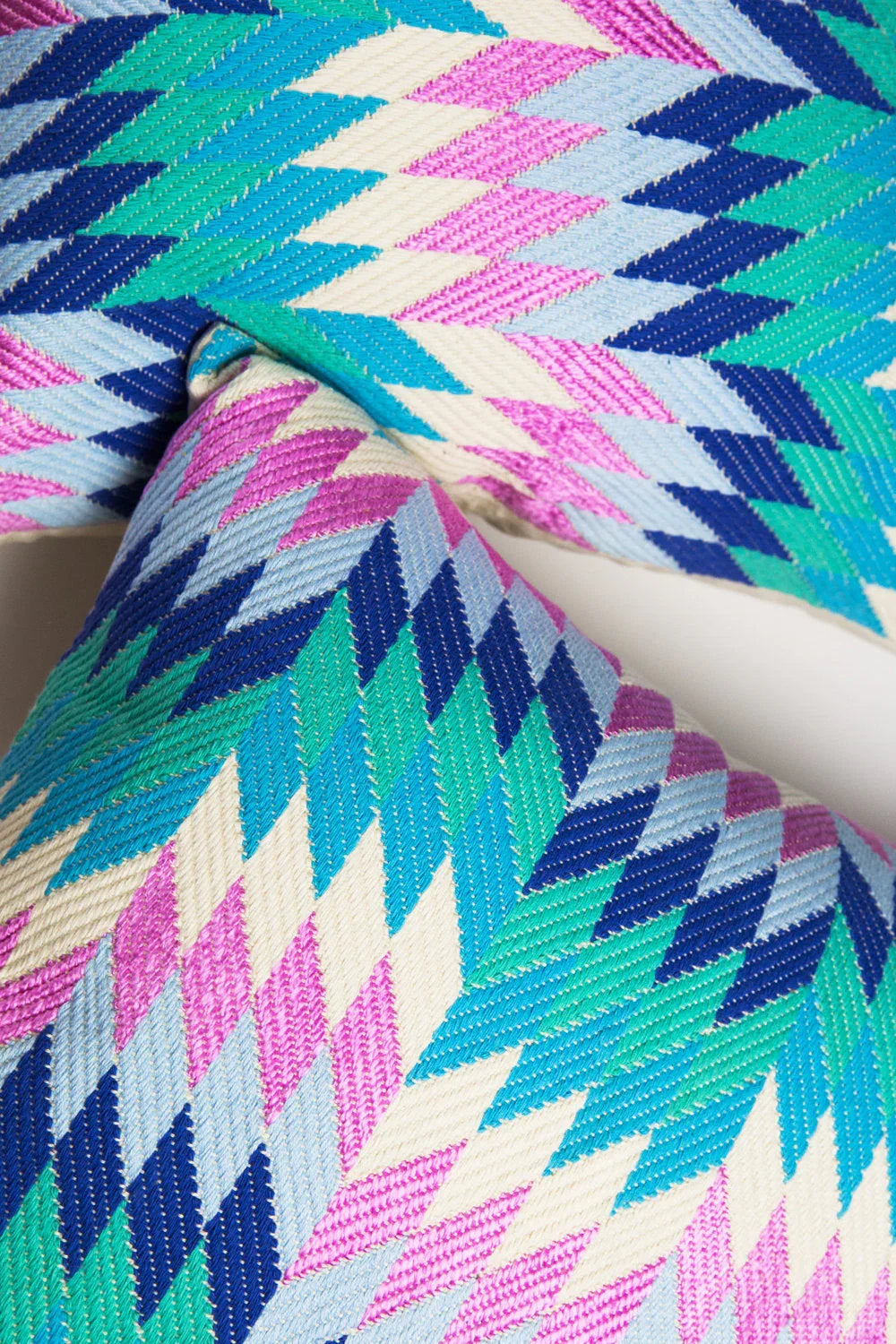 Almolonga Diamond Pillow - Blue Multi Archive New York