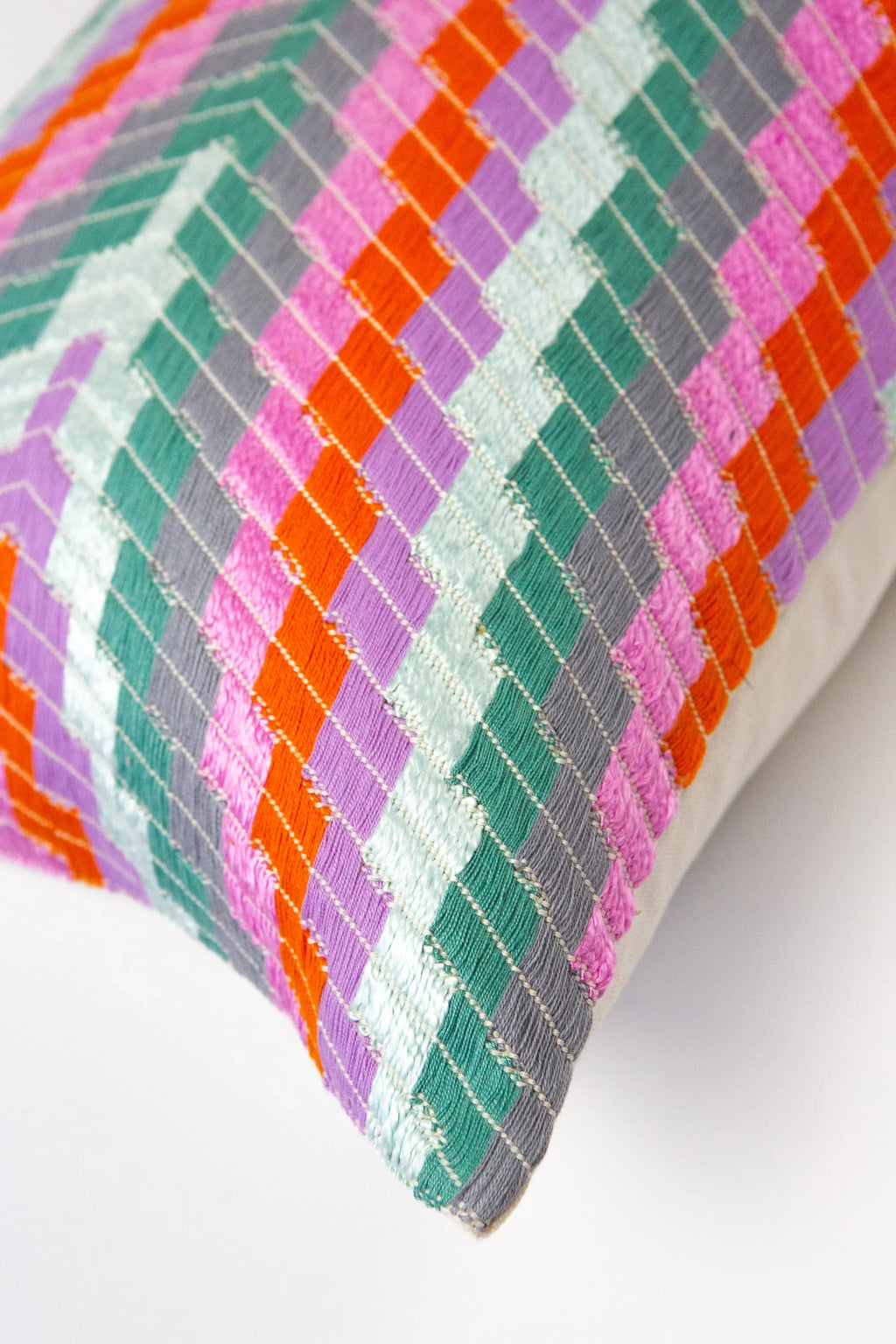 Almolonga Zig Zag Pillow - Orange Multi Archive New York