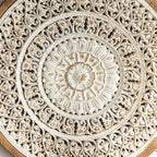 American Style Countryside Retro Carved Flower Design Wall Hanging for Homestay Entrance Living Room... - House Of Avana