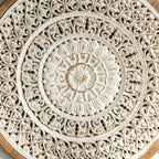 American Style Countryside Retro Carved Flower Design Wall Hanging for Homestay Entrance Living Room... - House Of Avana [[SKU:HOA-WAL-051]]