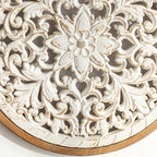 American Style Countryside Retro Carved Flower Design Wall Hanging for Homestay Entrance Living Room... - House Of Avana [[SKU:HOA-WAL-051]]
