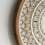 American Style Countryside Retro Carved Flower Design Wall Hanging for Homestay Entrance Living Room... - House Of Avana