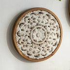 American Style Countryside Retro Carved Flower Design Wall Hanging for Homestay Entrance Living Room... - House Of Avana [[SKU:HOA-WAL-051]]