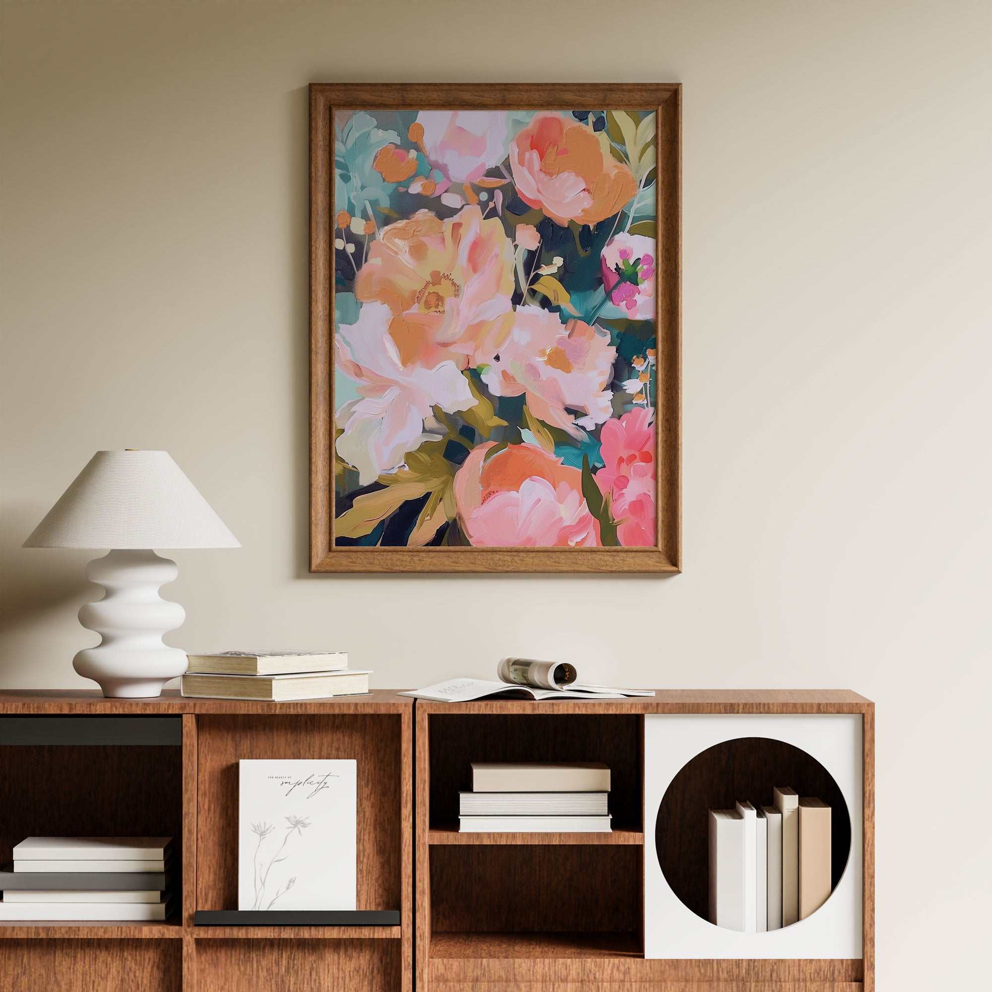 Among the Blossoms Art Print – Delicate & Serene Wall Decor
