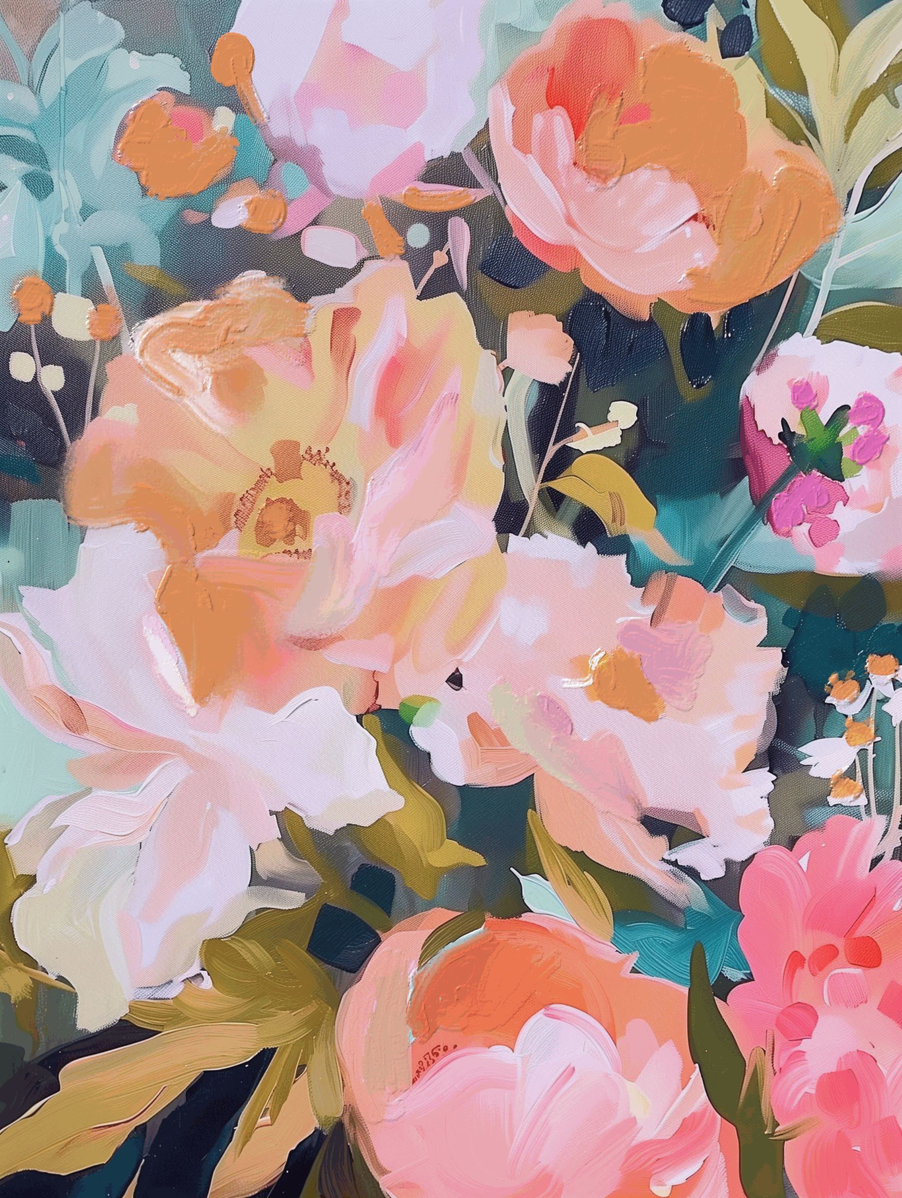 Among the Blossoms Art Print – Delicate & Serene Wall Decor