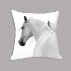 Animal White Horse Seat Cushion Plush Pillowcase Throw Pillow 45x45cm Decorative Cushion No Filler for... - House Of Avana